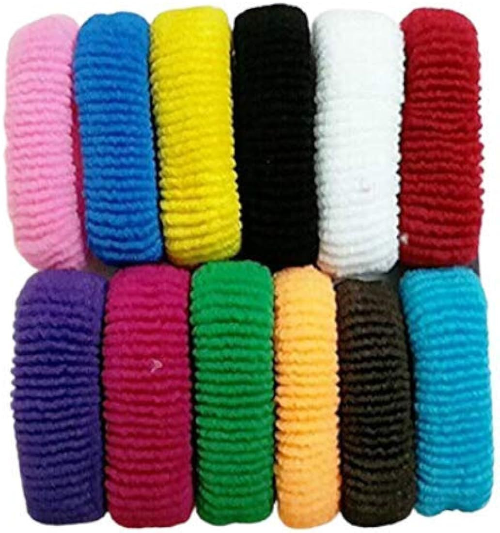 Large (12Pc) Multicolor Pony hair ties for girls