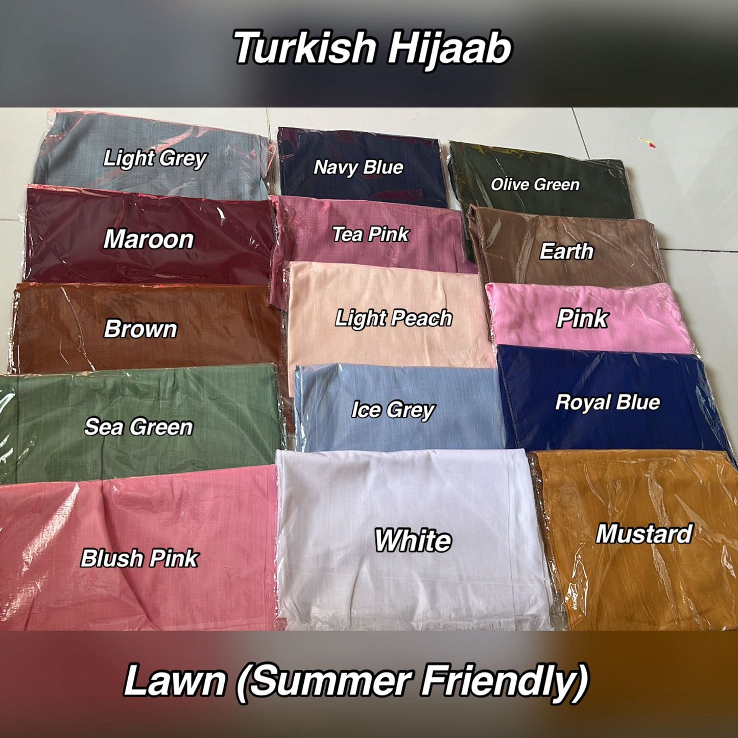 Buy Any 2,3,4,5 & 6 Turkish Hijab (Choose Your Own Color)