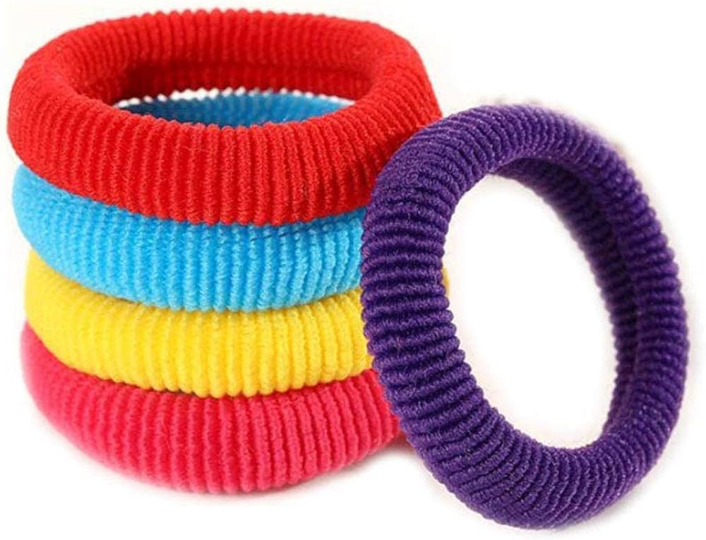 Large (12Pc) Multicolor Pony hair ties for girls
