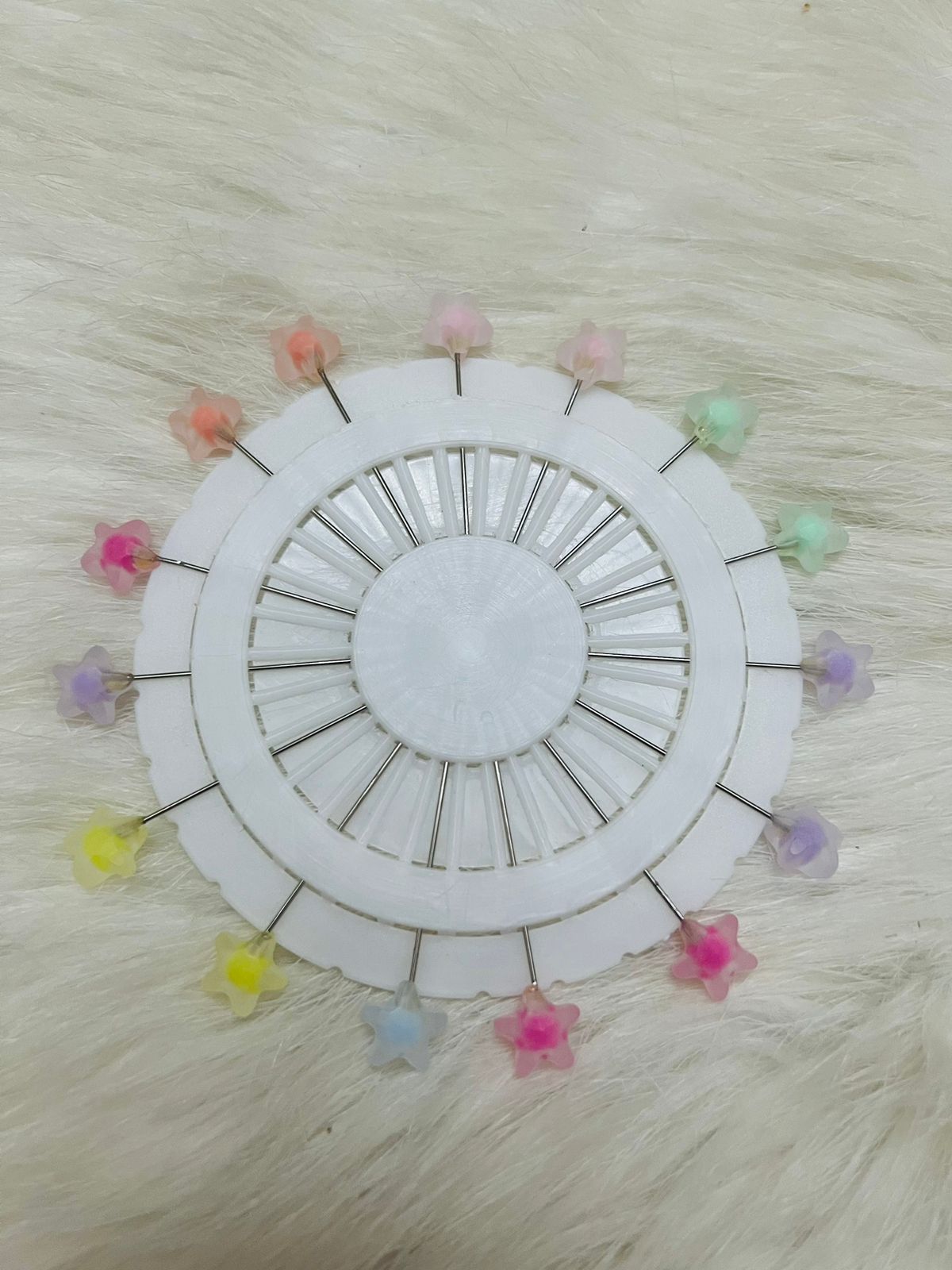 Pastel Start Shape Hijab (15) Pins (Large Length 2.5 Inch)