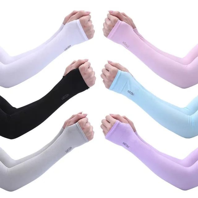 Thumb Hole Arm Sleeves Extender (High Quality Fabric)