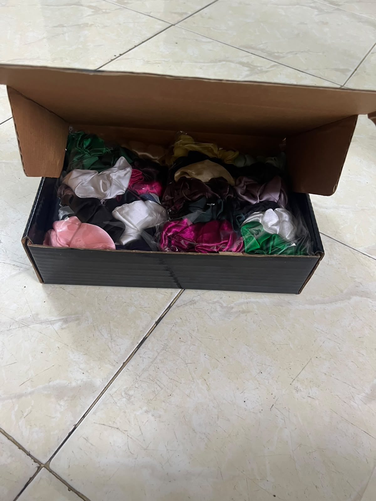 Medium Size Handmade Silk Scrunchies