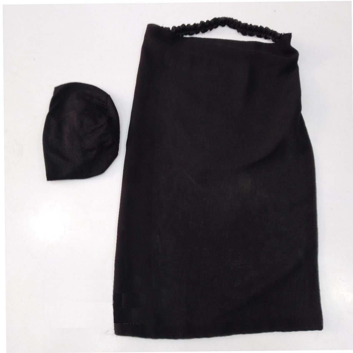 Elastic Naqab Patti hijab With Matching Inner Elastic Cap-Hijab For Girls & Women-