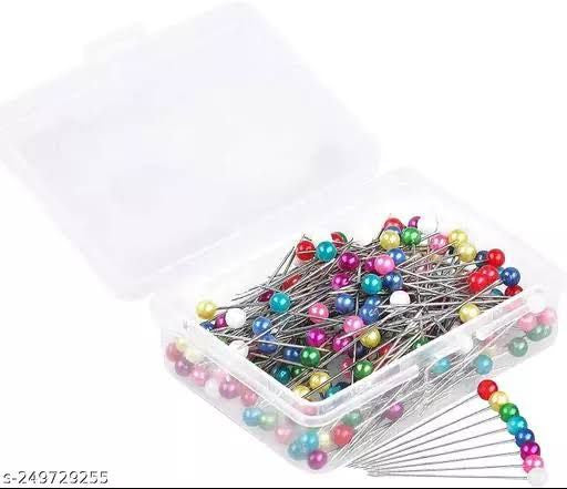 Stainless Multi Colors Hijab Pins (70Pins Box) Size 1.5Inch