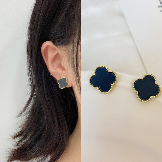 Four Leaf Clover Earnings Ear For Girls Van cleef earrings