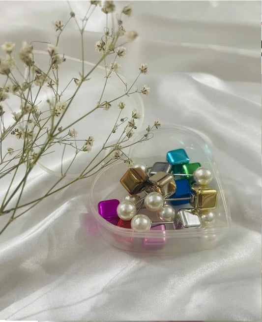 Brooch  Square Scarf Buckle Muslim Hijab  In Pack Of 6Pins | 12Pins