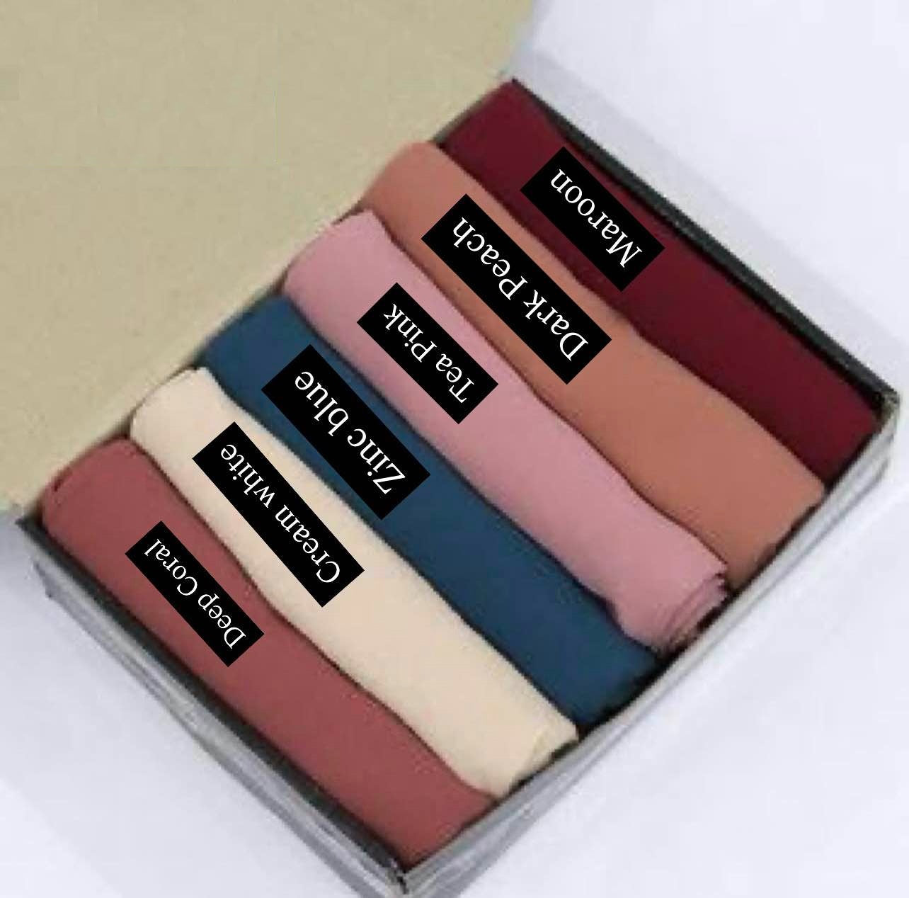 Trending Plain Basic Color Imported China Chiffon Georgette Hijab Stoller for Girls | Women