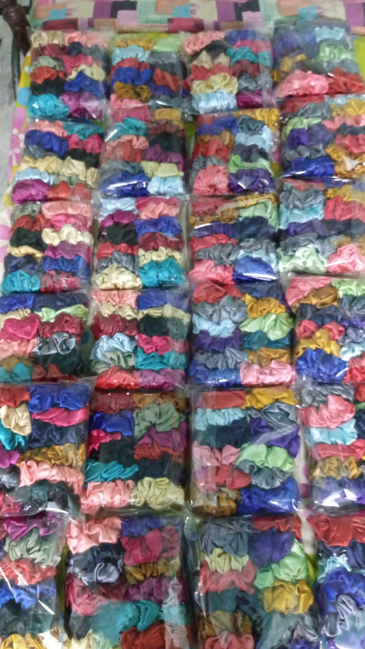 Medium Size Handmade Silk Scrunchies