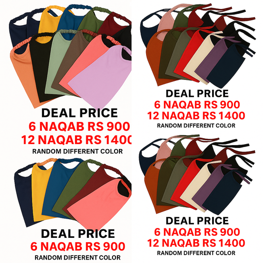 Deals Of Naqab Patti With Full Length (Fabric Cheffon)
