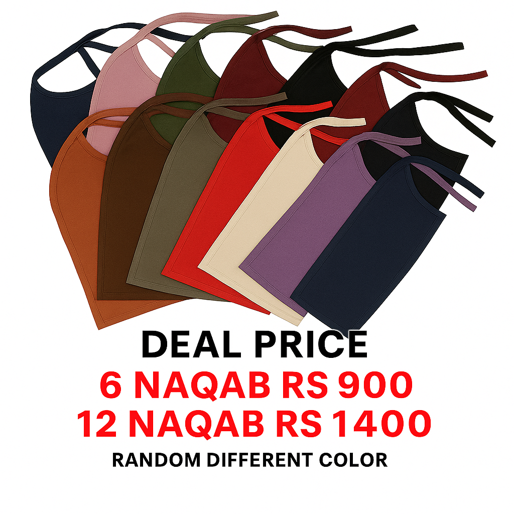 Deals Of Naqab Patti With Full Length (Fabric Cheffon)