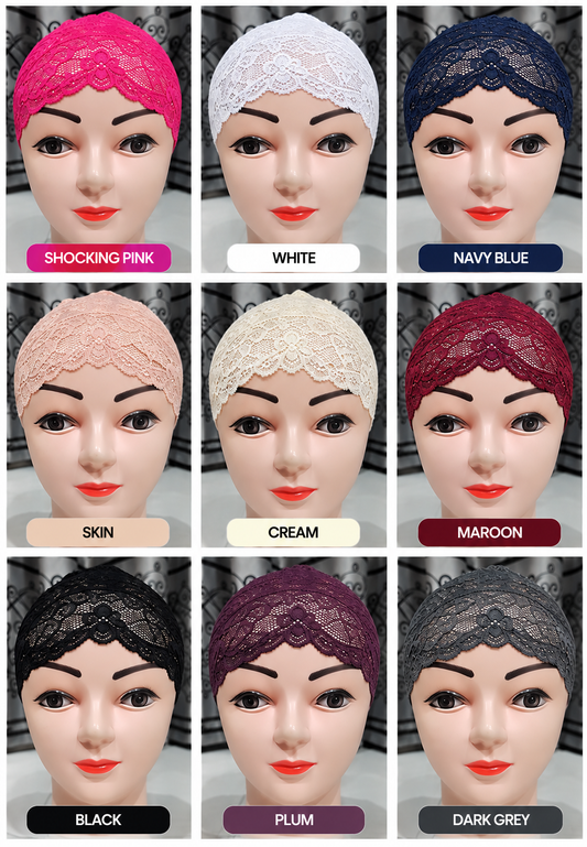 Pack Of 12 Net Cap (Bend Elastic) For Girls & Women