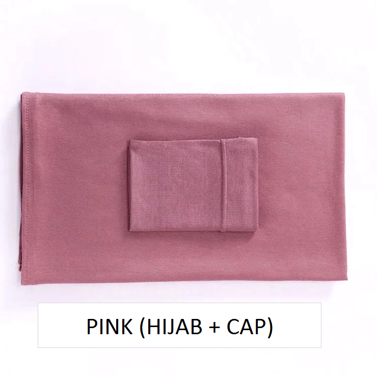 Hijab and Cap Set (Pink)