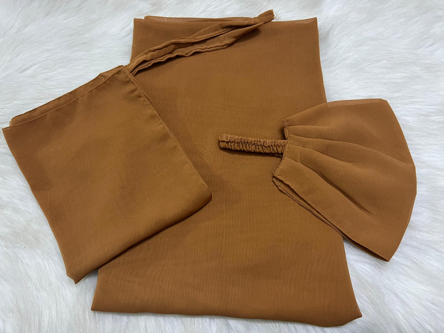 Buy Any 2,3,4,5,6,7 Cheffon 3 In 1 (Stoller+Naqab+Cap)