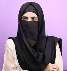 Misri Hijab With Attached Elastic Niqab with same color head undercap
