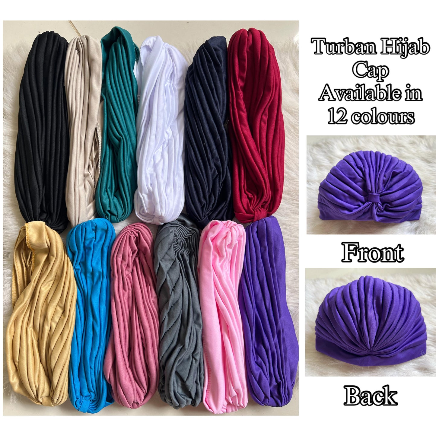 Hijab Turban Cap In Pack Of 6 & 12