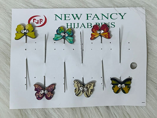 Butterfly Hijab Pins (6 Pins)