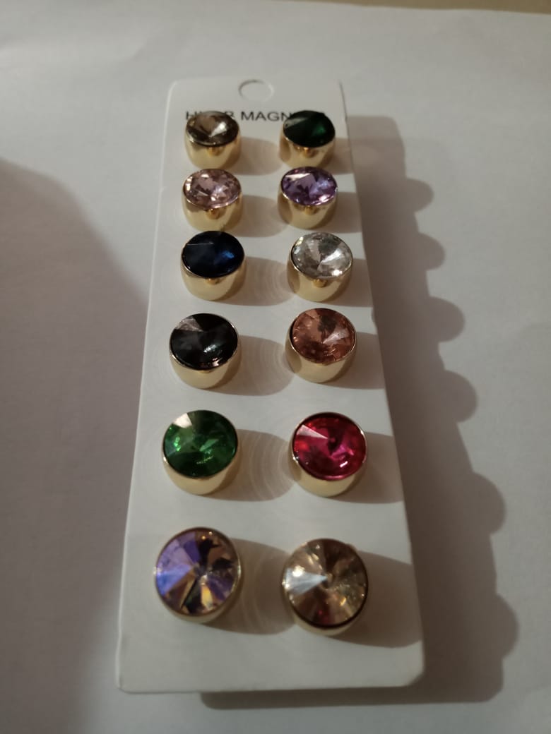 Metalic Stone Strong Hijab Magnetic Pins No Snag