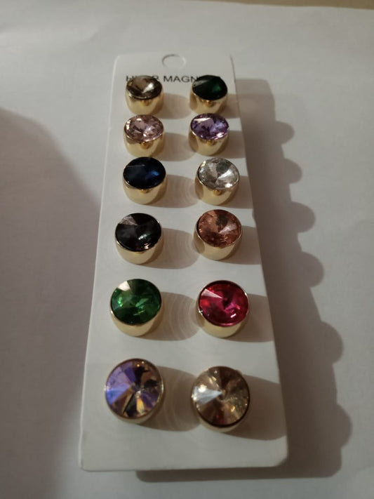 Metalic Stone Strong Hijab Magnetic Pins No Snag