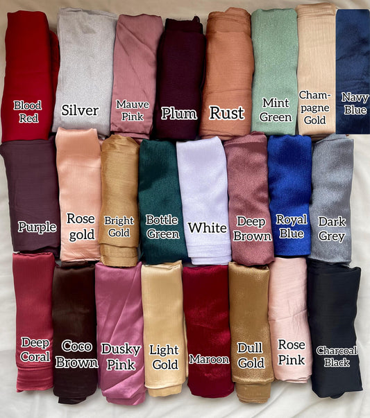 Buy Any 2,3,4,5 & 6 Crinkle Silk Hijab (Choose Your Own Color)