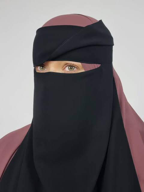 Eye Flap Naqab Patti With Full Length (Fabric Formal Cheffon)