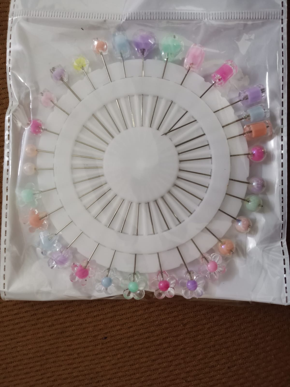 Cotton Candy Flower Hijab Pins (30Pins)