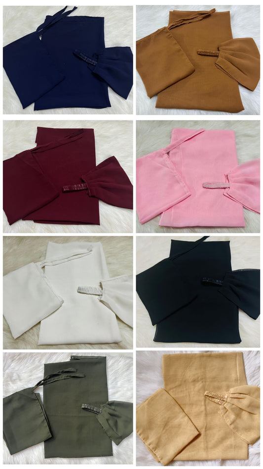Buy Any 2,3,4,5,6,7 Cheffon 3 In 1 (Stoller+Naqab+Cap)