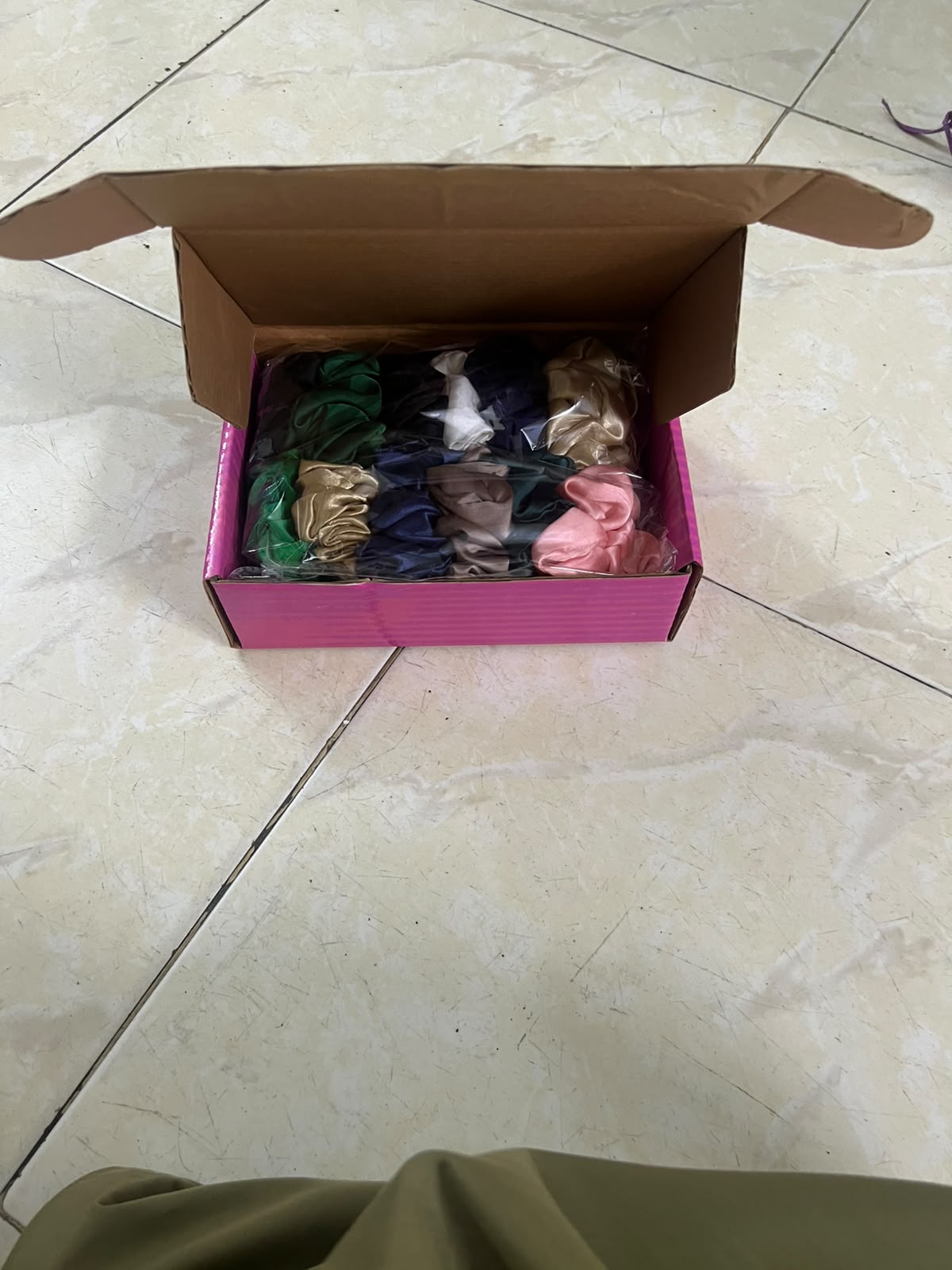 Medium Size Handmade Silk Scrunchies