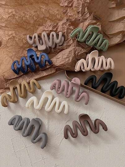 Zig Zag Hair catchers 3Inch Length (Multi Colors)