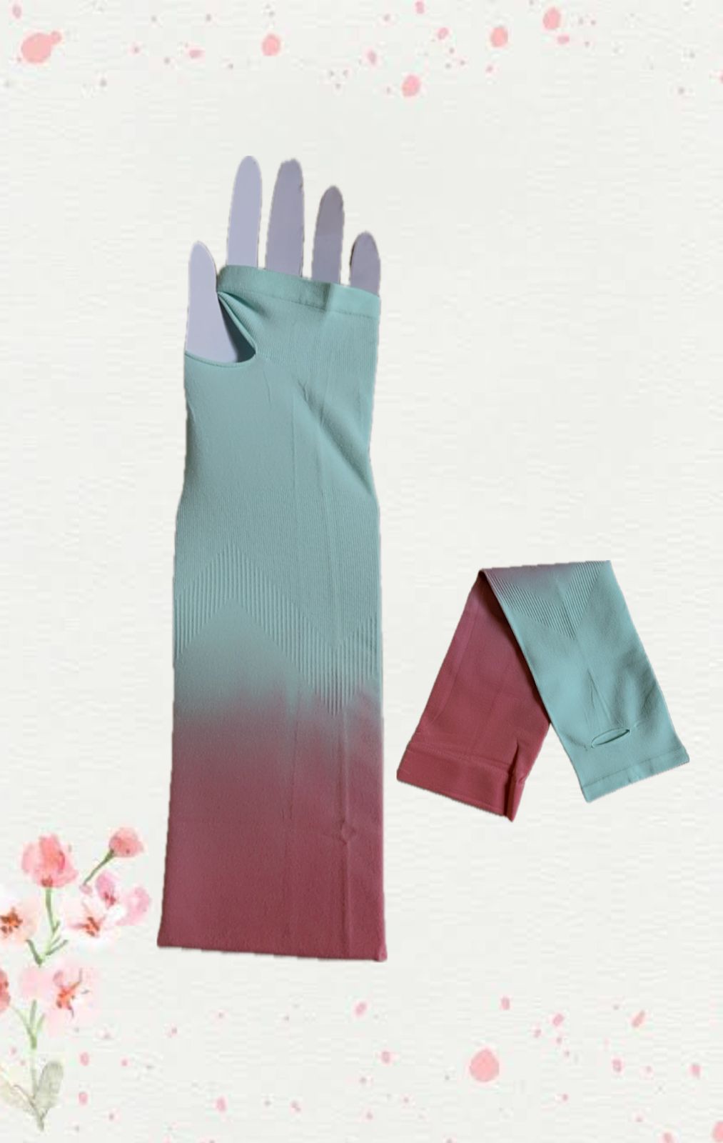 Two Tone Sleeves With Thumb Hole