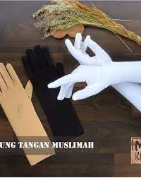 Long Full Finger Gloves Hand Cover Pair Islamic Muslim Ladies Hijab Gloves